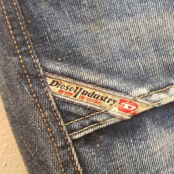 Diesel Vintage Y2K Low Rise Bootcut Jeans Size 30 - Picture 3 of 7